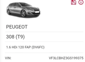 Peugeot 308 308 SW, 1.6 HDI, 120 к.с - 1077 € / 2106.43 лв. - 88524706 12