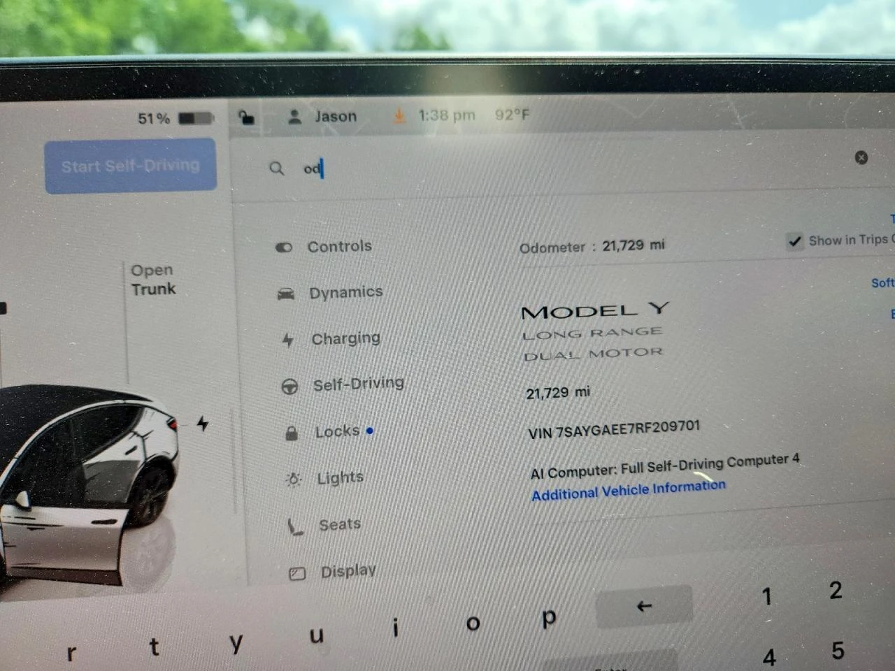 Tesla Model Y DUAL MOTOR LONG RANGE AWD ТЕРМОПОМПА* , снимка 9 - Автомобили и джипове - 55393187