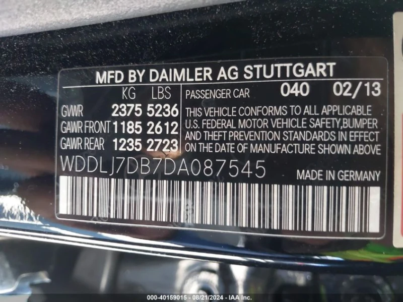 Mercedes-Benz CLS 550 4.6L V-8 DI, DOHC, VVT, TURBO, 402HP Rear Wheel Dr, снимка 10 - Автомобили и джипове - 48118512