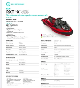 Джет Bombardier Sea Doo RXT-X RS 325 TECH, AUDIO , снимка 4 - Воден транспорт - 48954154