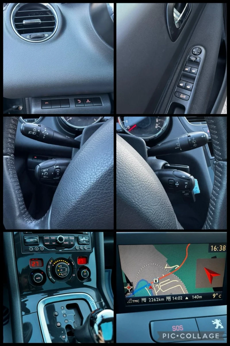 Peugeot 5008 1.6i, 156к.с., АВТОМАТ, НАВИГАЦИЯ, FULL , снимка 14 - Автомобили и джипове - 52844283