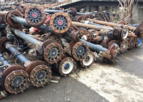 Полуремарке Berger SAPL 24 LTP НА ЧАСТИ, 3бр. САФ ОСИ, снимка 8