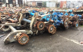 Полуремарке Berger SAPL 24 LTP НА ЧАСТИ, 3бр. САФ ОСИ, снимка 7