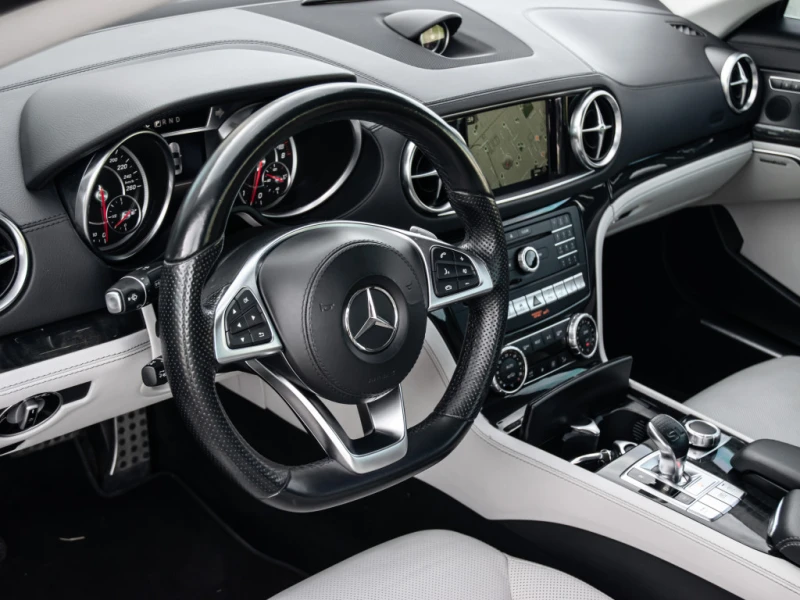 Mercedes-Benz SL 400 SL450* HARMAN/KARDON* ТВЪРД ТАВАН* ОБДУХ* , снимка 8 - Автомобили и джипове - 52876024