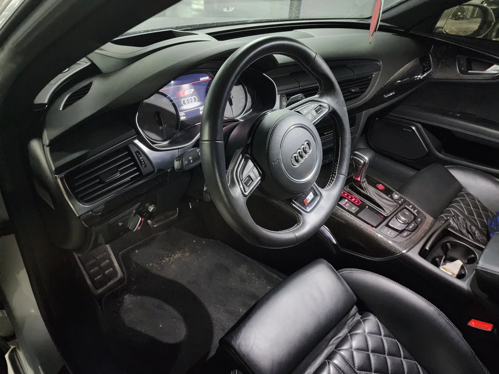 Audi S7 * CARBON * HEAD-UP * ПОДГРЕВ, снимка 12 - Автомобили и джипове - 54352595