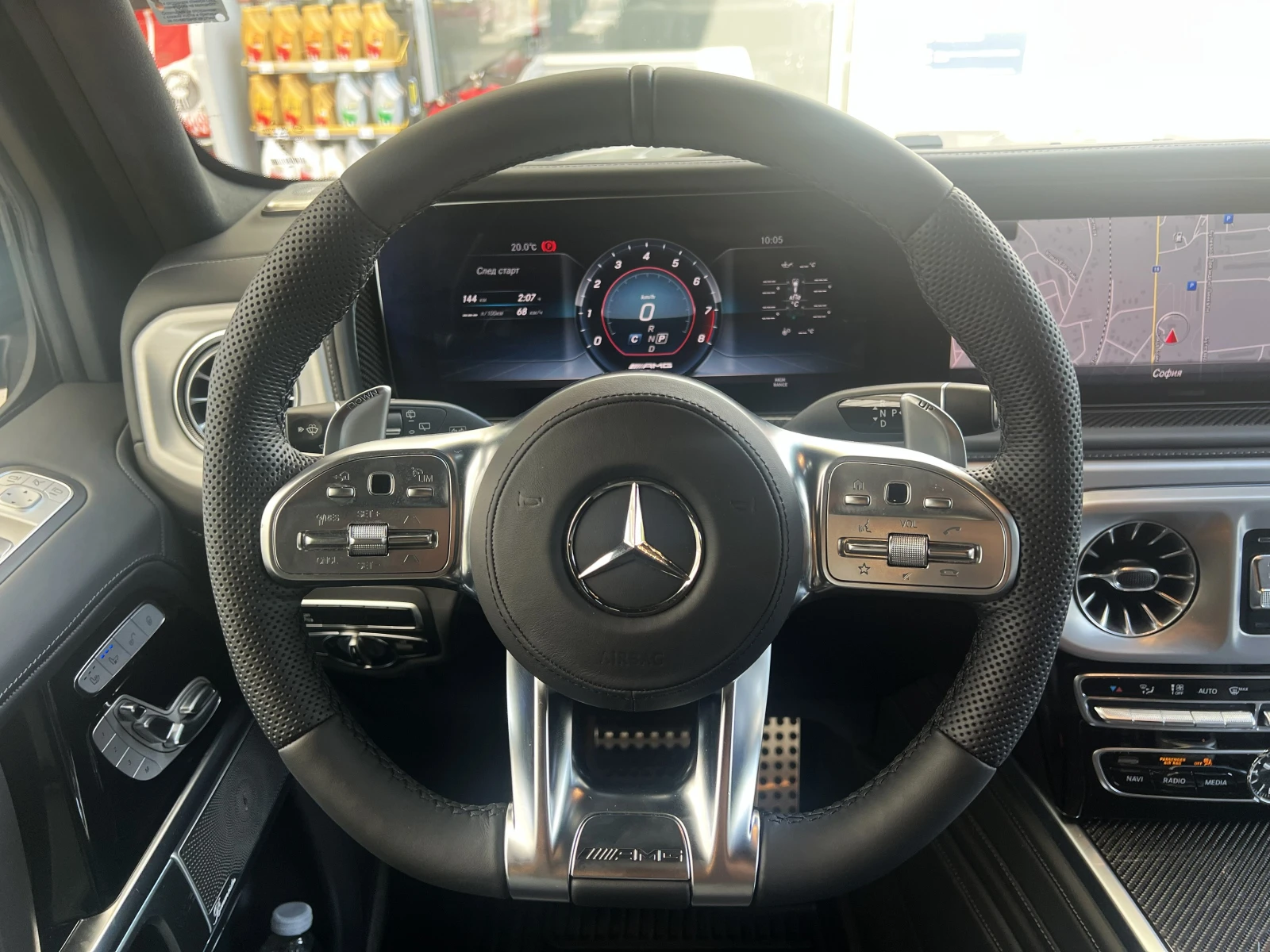 Mercedes-Benz G 63 AMG NIGHT / MANUFAKTUR / BURM / MULTIBEAM / 360 / , снимка 11 - Автомобили и джипове - 55800543