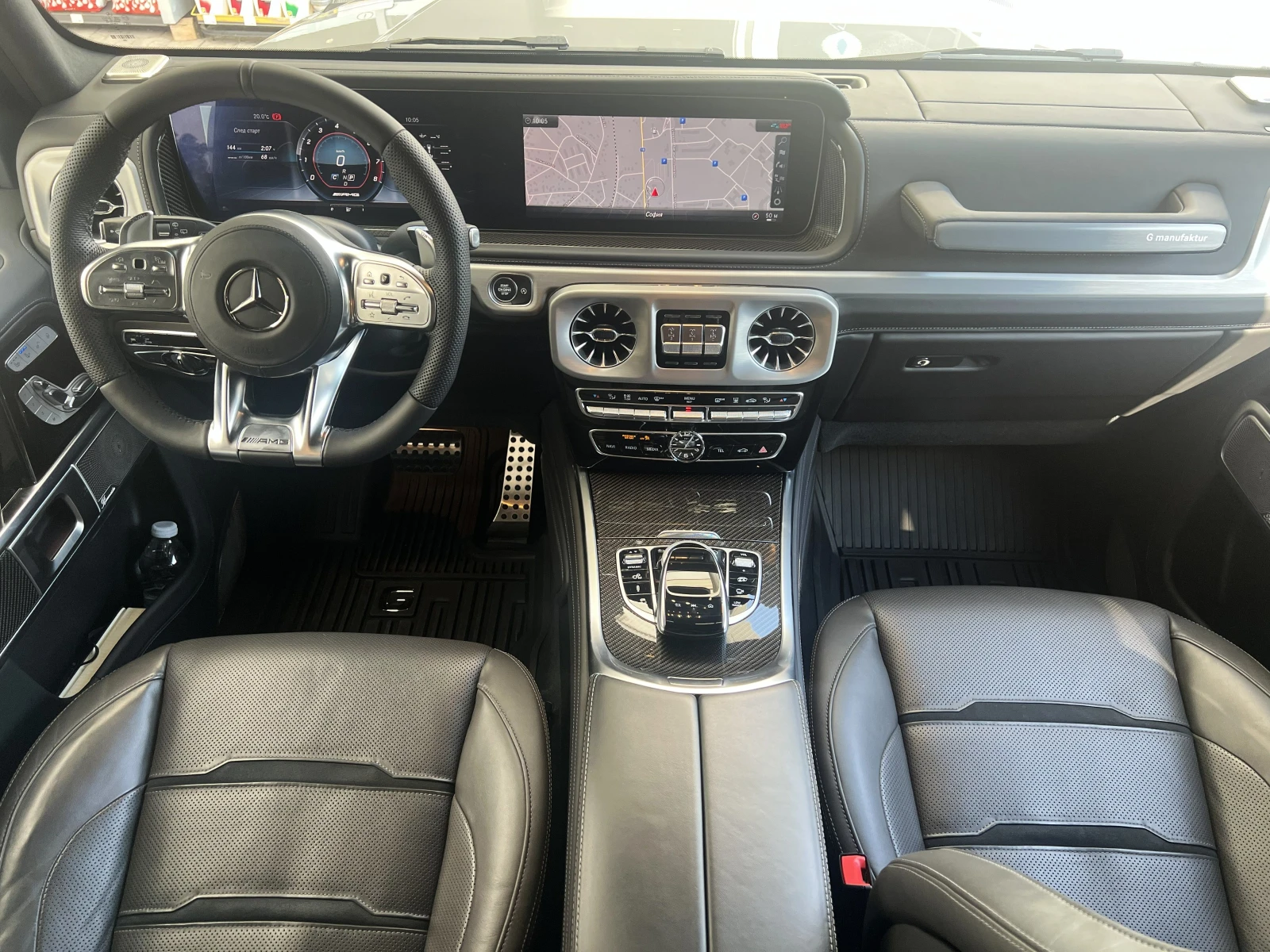 Mercedes-Benz G 63 AMG NIGHT / MANUFAKTUR / BURM / MULTIBEAM / 360 / , снимка 10 - Автомобили и джипове - 55800543