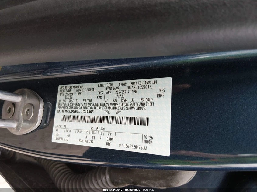 Ford Escape 1.5l Se, снимка 9 - Автомобили и джипове - 54860842