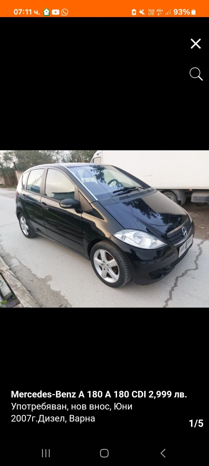 Mercedes-Benz A 180 180 cdi, снимка 1 - Автомобили и джипове - 49203096