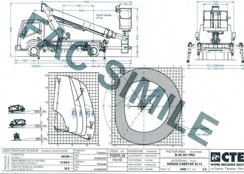 Автовишка Друга марка CTE B-Lift 201 PRO, снимка 16 - Индустриална техника - 39778384