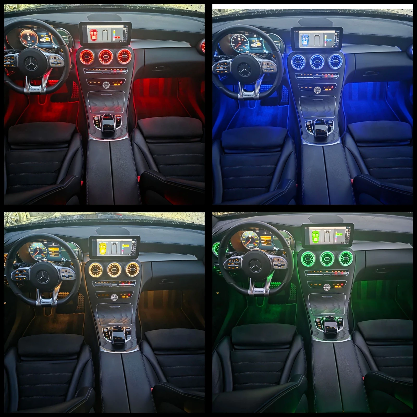 Mercedes-Benz C 220 Panorana 360 Camera AMG-Lein Keyless Go Distronik , снимка 9 - Автомобили и джипове - 54948781
