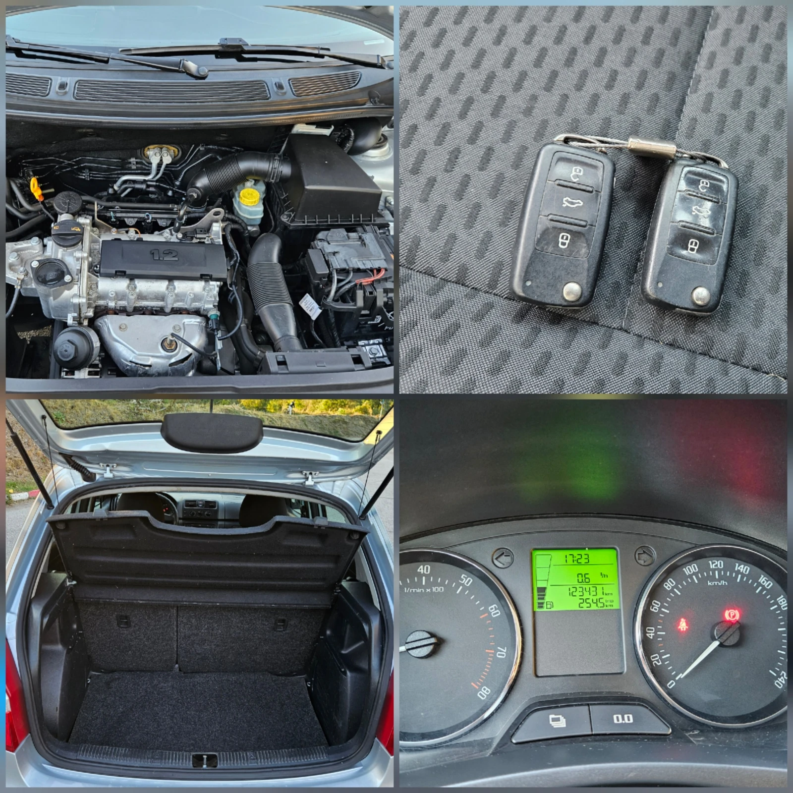Skoda Fabia 1.2 FACELIFT/KLIMATIK/EURO-5B, снимка 16 - Автомобили и джипове - 56303193