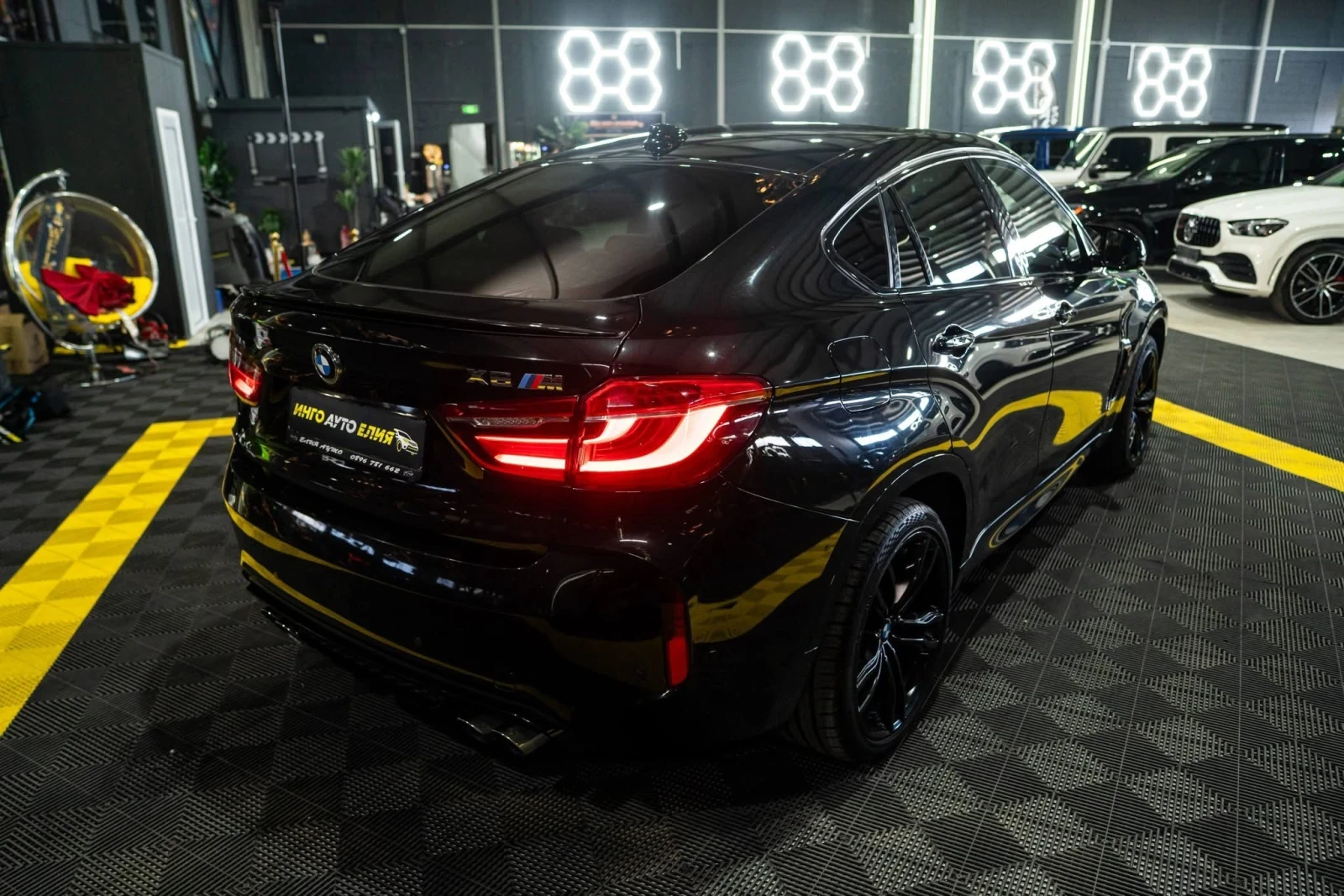 BMW X6 M LED CARBON H&K HUD ЛИЗИНГ 100%, снимка 9 - Автомобили и джипове - 55711688