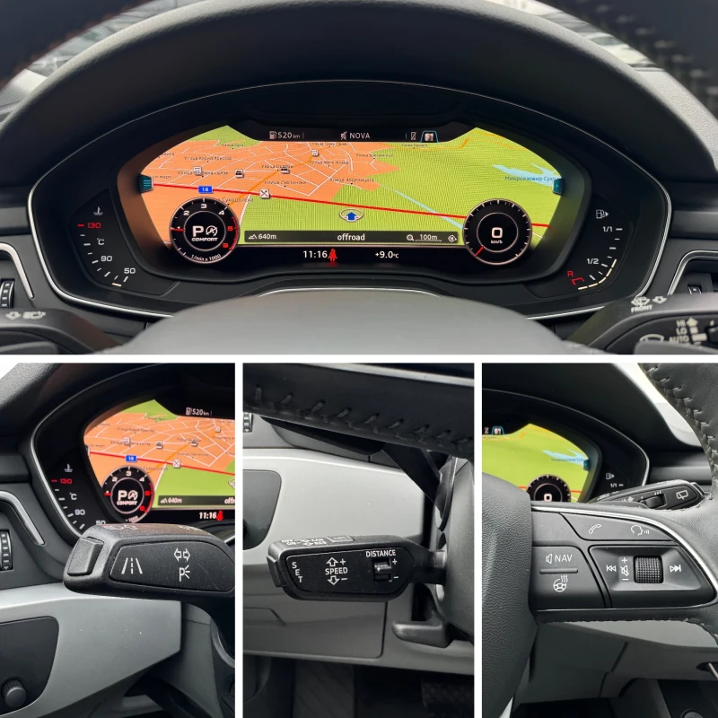Audi A4 Allroad 3.0TDI-QUATTRO-DIGITAL-KEYLESS-ПЕЧКА-ПОДГРЕВ-TOP, снимка 14 - Автомобили и джипове - 52664495