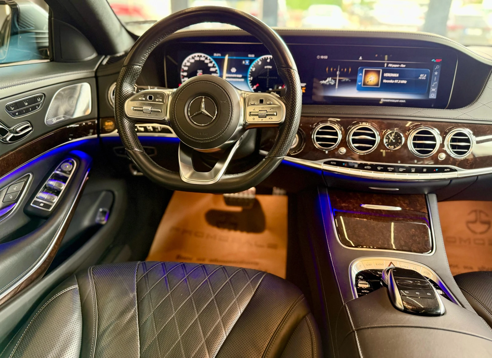 Mercedes-Benz S 560 4 matic* TV* Обдух* Подгрев* Панорама* Лизинг - изображение 9