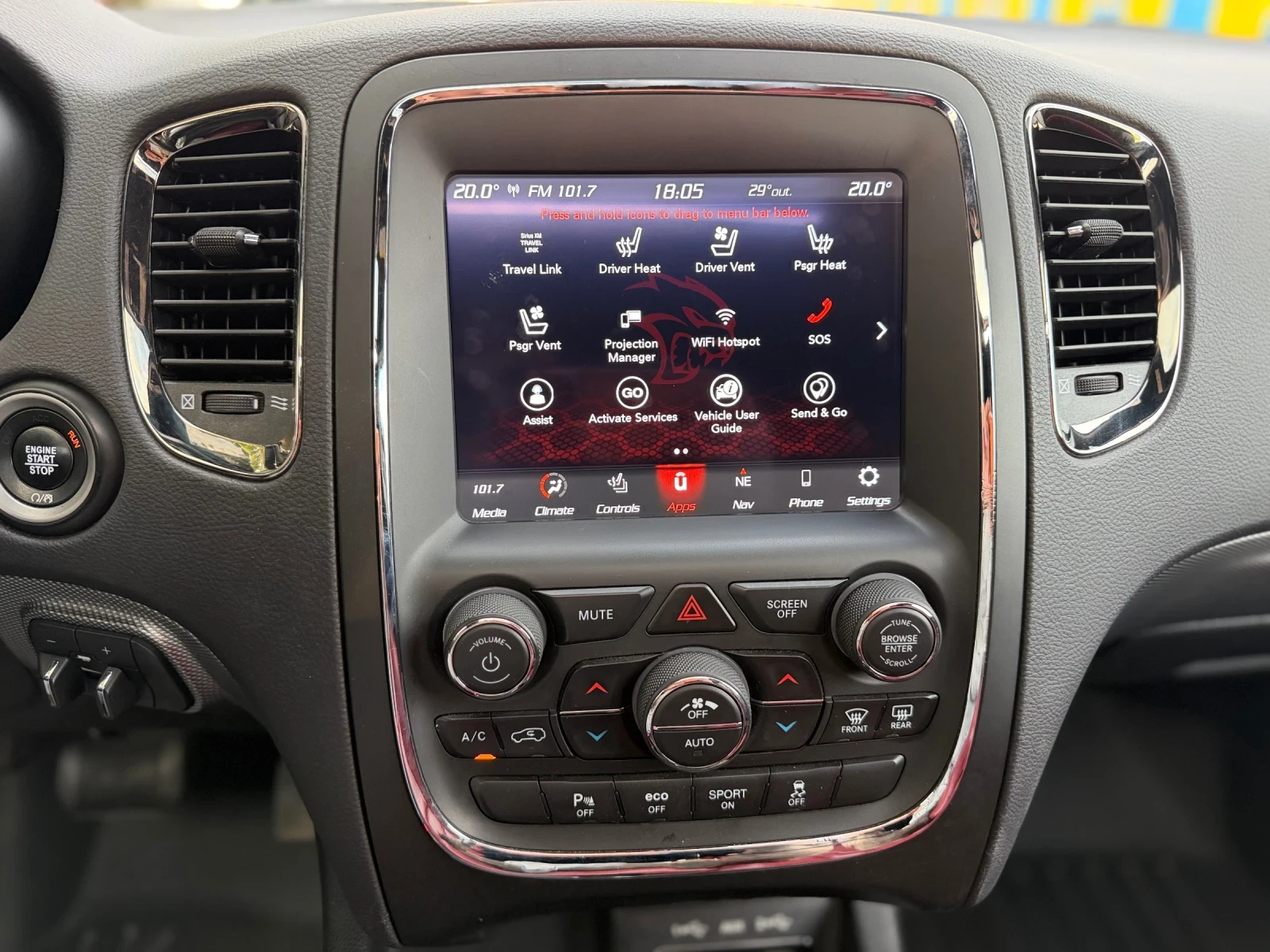 Dodge Durango R/T 5.7-V8 HEMI AWD 6+ 1, снимка 13 - Автомобили и джипове - 56159984