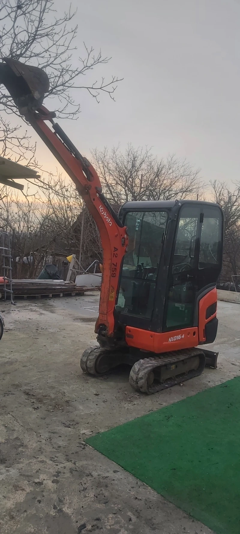 Багер Komatsu Kubota kx 016-4 , снимка 6 - Индустриална техника - 48594866