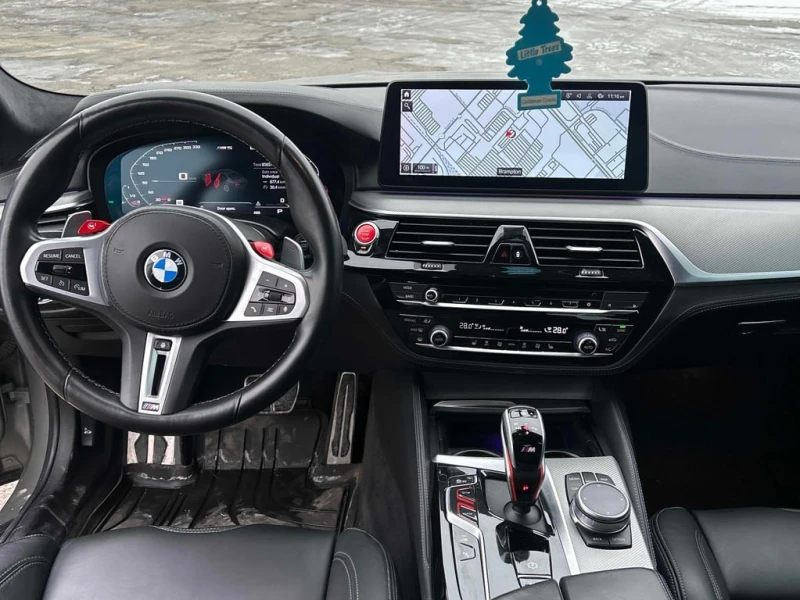 BMW M5 * Competition * CARFAX * БЕЗ ПЪРВОНАЧАЛНА ВНОСКА, снимка 9 - Автомобили и джипове - 52840908