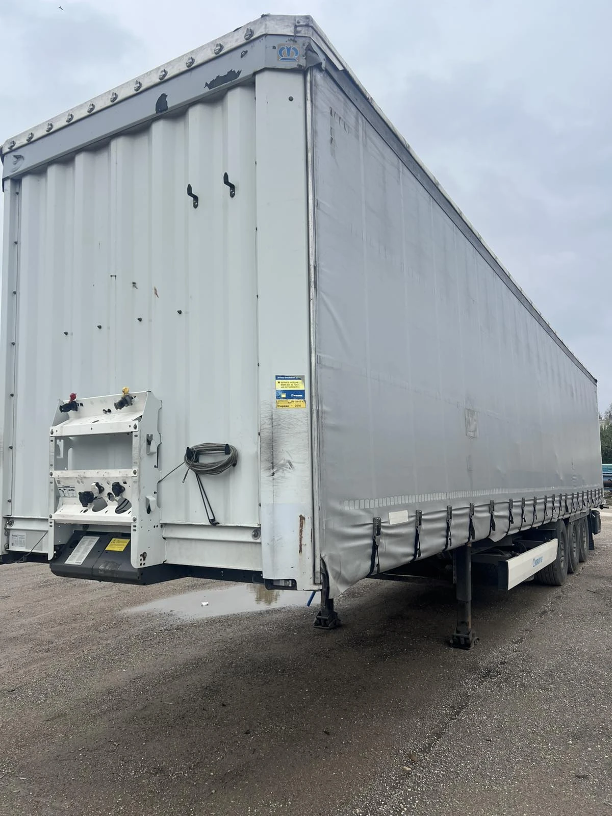 Полуремарке Krone SD  с капаци, снимка 5 - Ремаркета - 56733711