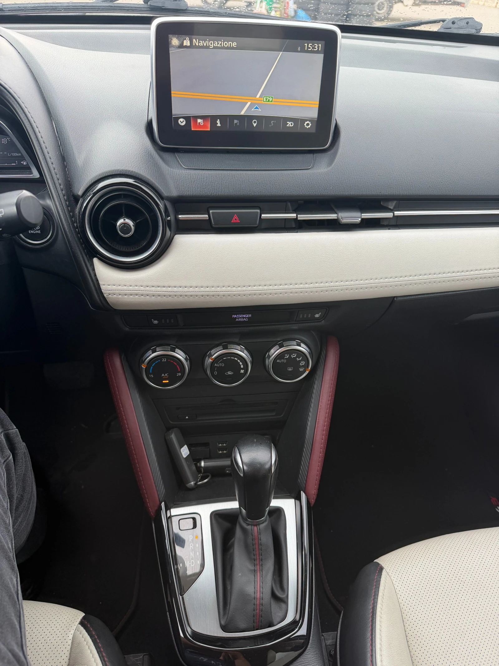 Mazda CX-3 1.5D AWD AVTOMAT/NAVI/KOJA/KAMERA EURO 6, снимка 14 - Автомобили и джипове - 54471777