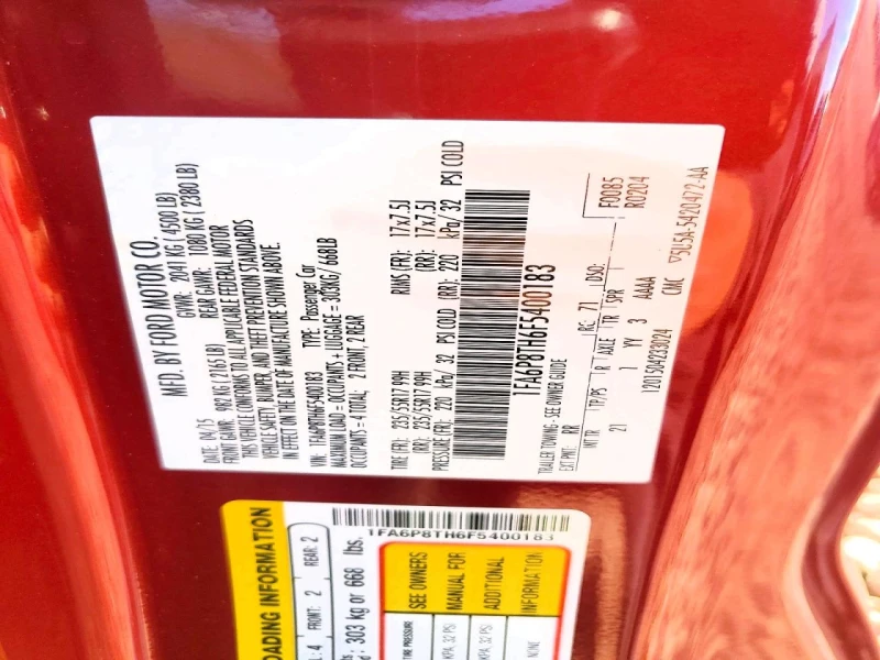 Ford Mustang 2.3l, снимка 12 - Автомобили и джипове - 53350148