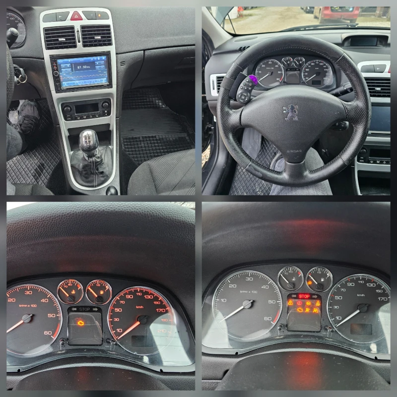 Peugeot 307 1.6 HDI 109kc FEISLIFT.  208000km, снимка 15 - Автомобили и джипове - 53503378