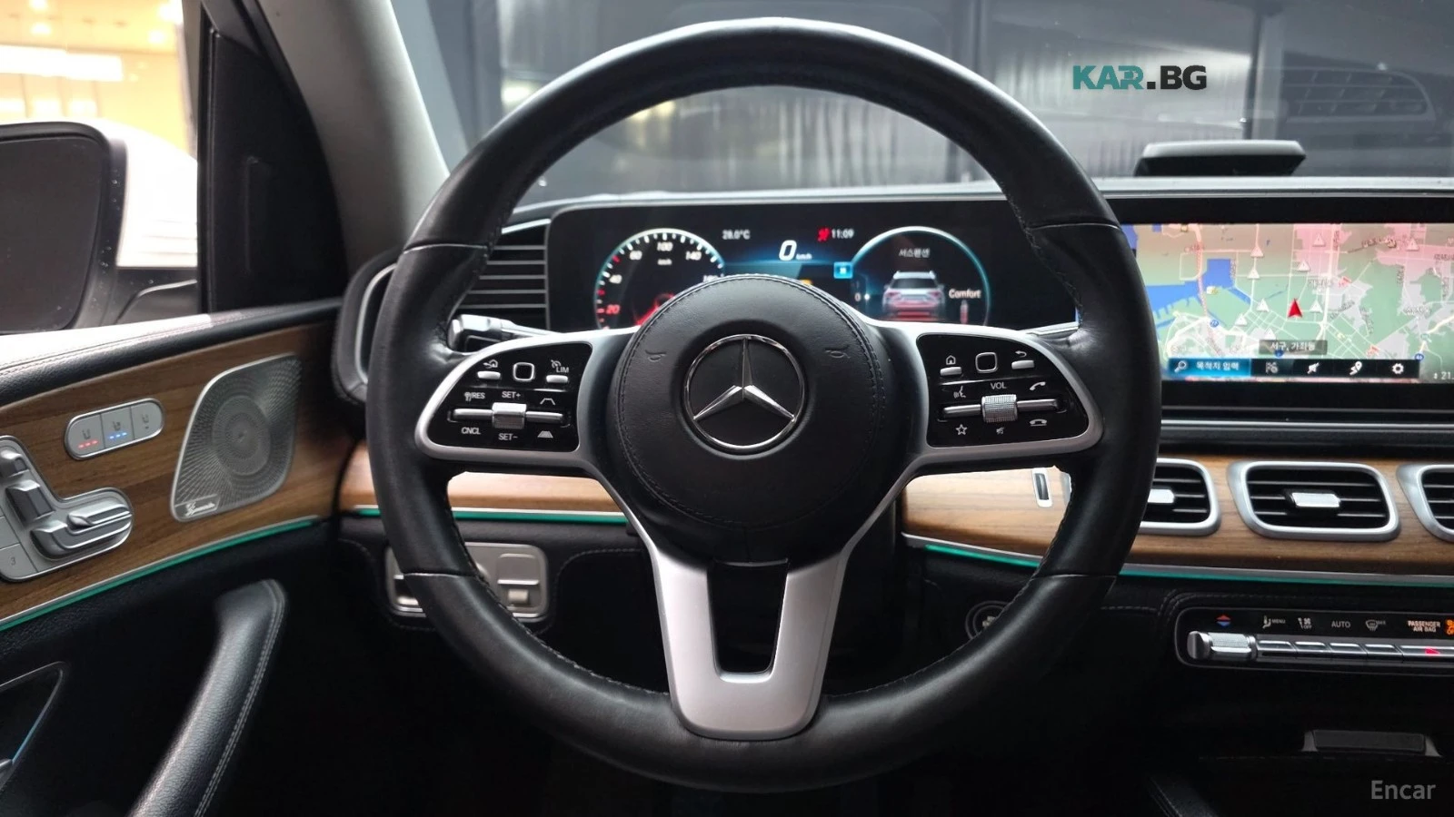 Mercedes-Benz GLE 450 4MATIC* КОЖА* ПОДГРЕВ* ОБДУХВ* BURMASTER* PANO* 36, снимка 13 - Автомобили и джипове - 56182579