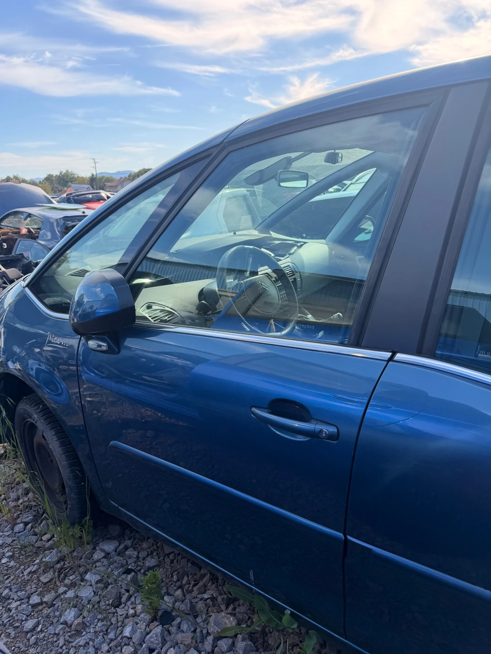 Предна лява врата CITROEN C4 PICASSO Син цвят