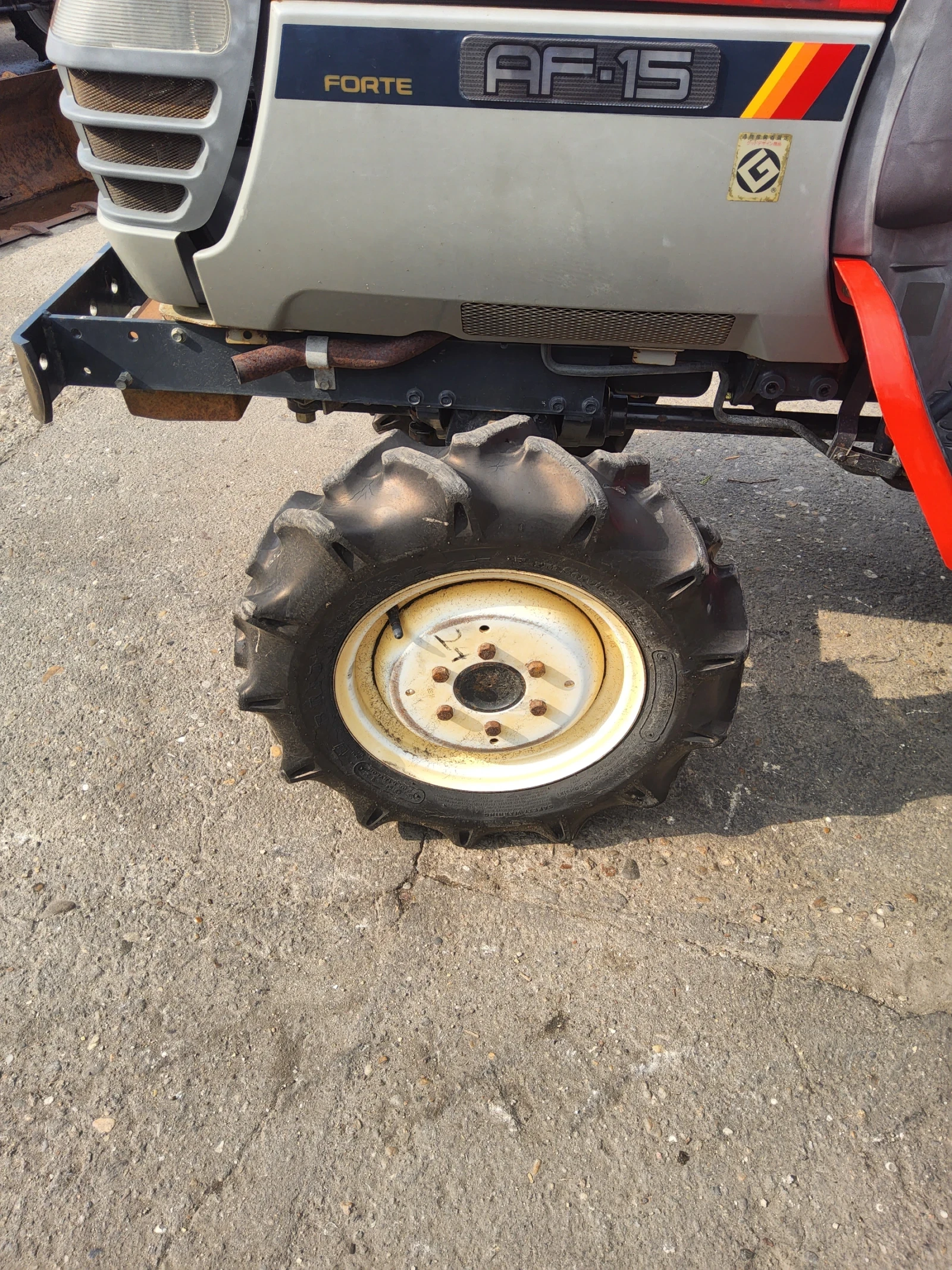 Трактор Yanmar AF 15, снимка 5 - Селскостопанска техника - 55927539