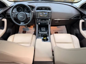 Jaguar F-PACE 2.0d-180КС-ПАНОРАМА-КОЖА-РЕКАРО-LED-КАТО НОВА!!!, снимка 14