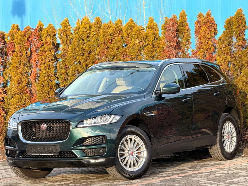 Jaguar F-PACE 2.0d-180КС-ПАНОРАМА-КОЖА-РЕКАРО-LED-КАТО НОВА!!!
