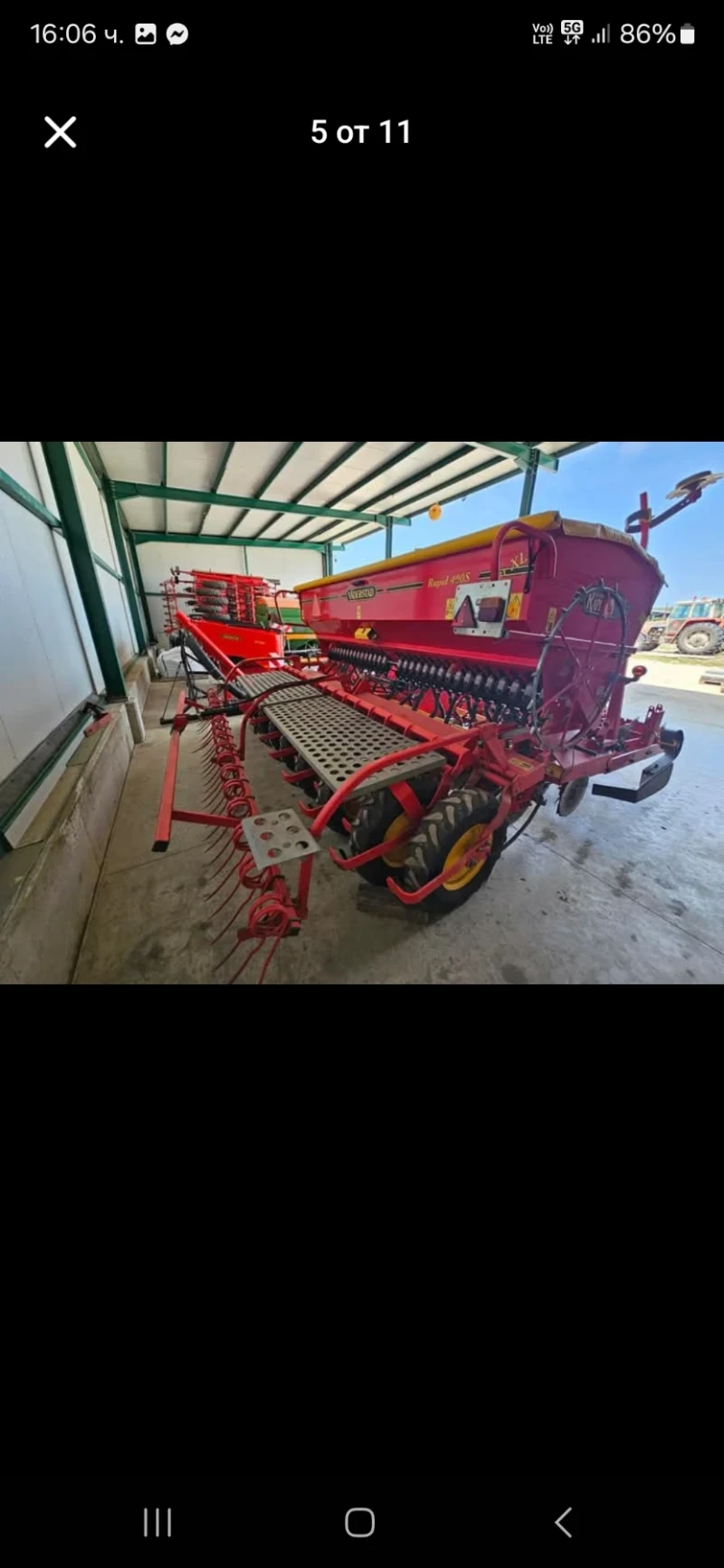 Сеялка Vaderstad Rapid RD400S, снимка 7 - Селскостопанска техника - 48506558