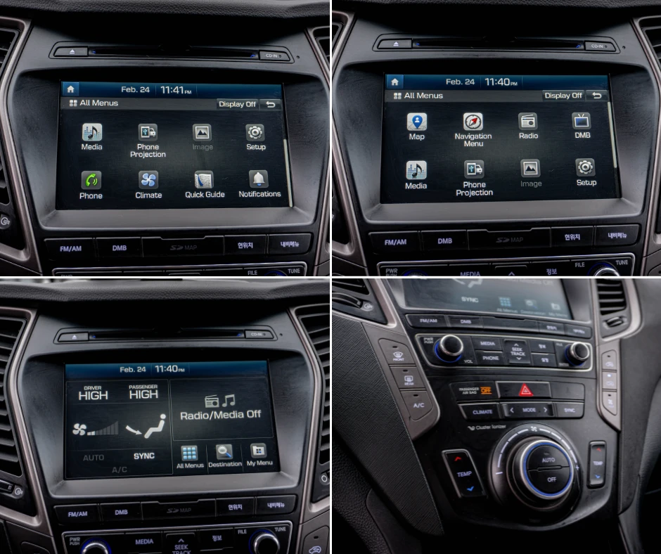 Hyundai Santa fe GrandSantaFe-2.2CRDi-4WD-РЕАЛНИ КМ.ГАРАНЦИЯ!, снимка 16 - Автомобили и джипове - 53619269