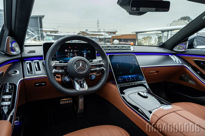 Mercedes-Benz S 63 AMG E-PERF CARBON CERAMIC BURM 4D 3xTV MANUFAKTUR, снимка 9 - Автомобили и джипове - 53329897