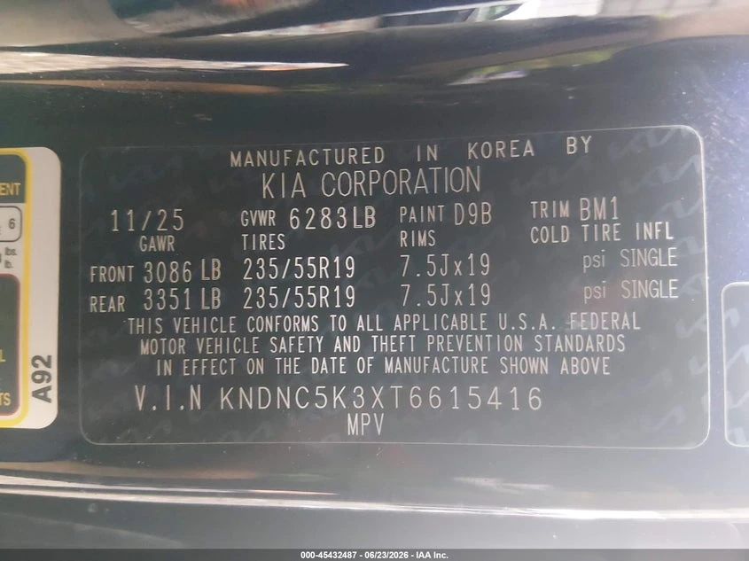 Kia Carnival 3.5l Mpv Ex, снимка 9 - Автомобили и джипове - 55573593