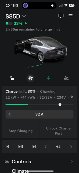 Tesla Model S 85D 4x4 EU Dual Charger, снимка 17