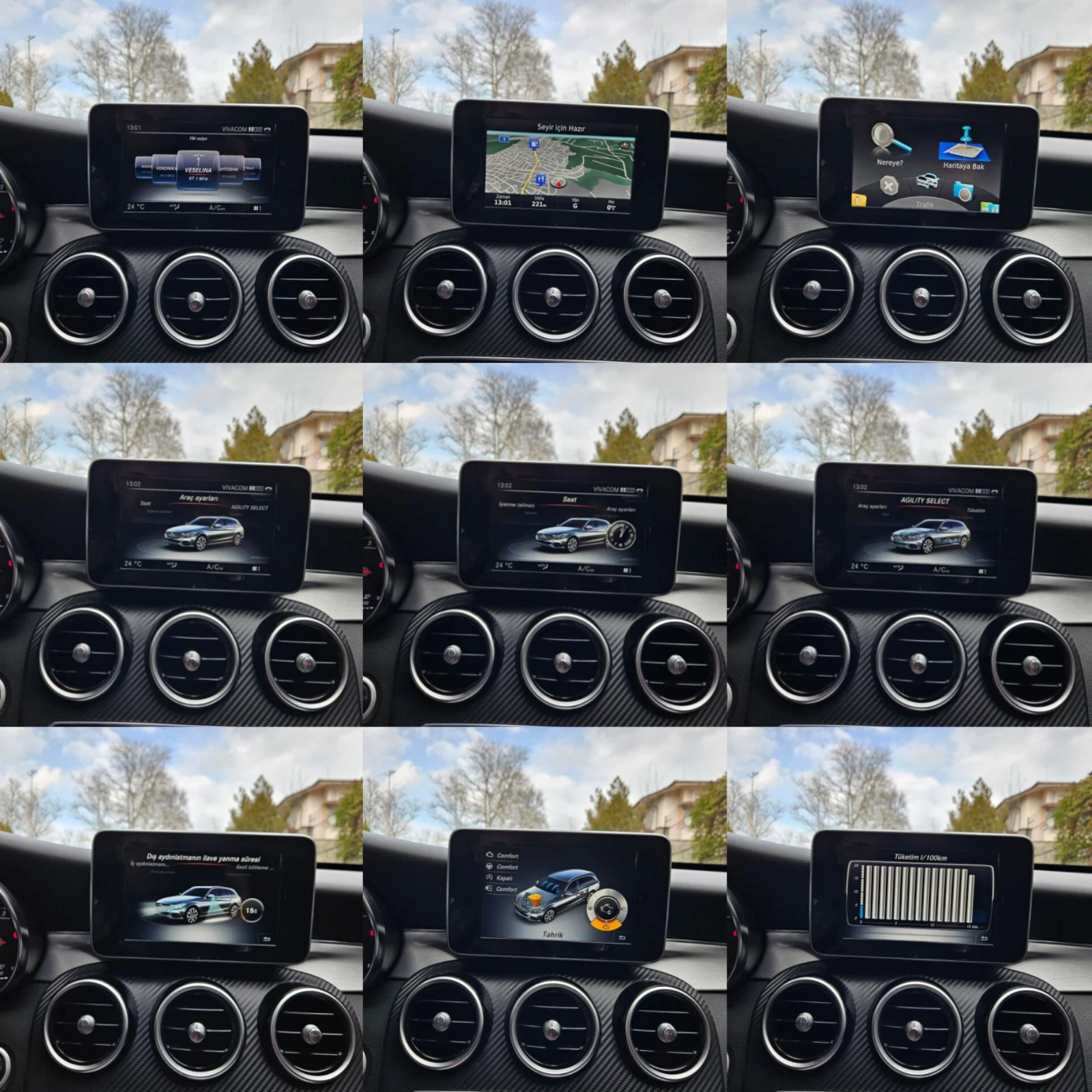 Mercedes-Benz C 180 d /AMG LINE/7G-TRONIC PLUS/DISTRONIC/CARBON/F1 | Mobile.bg � ����������� 15