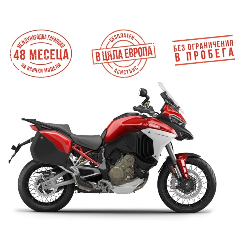 Ducati Multistrada V4 S RADAR DUCATI RED + SPOKED WHEELS, снимка 1 - Мотоциклети и мототехника - 44044927