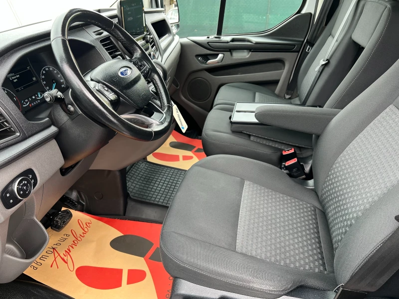 Ford Transit Custom 2.0TDCi ДЪЛГА БАЗА/ДВЕ СТРAНИЧНИ ВРАТИ/НАВИ/LED/, снимка 12 - Бусове и автобуси - 52083352