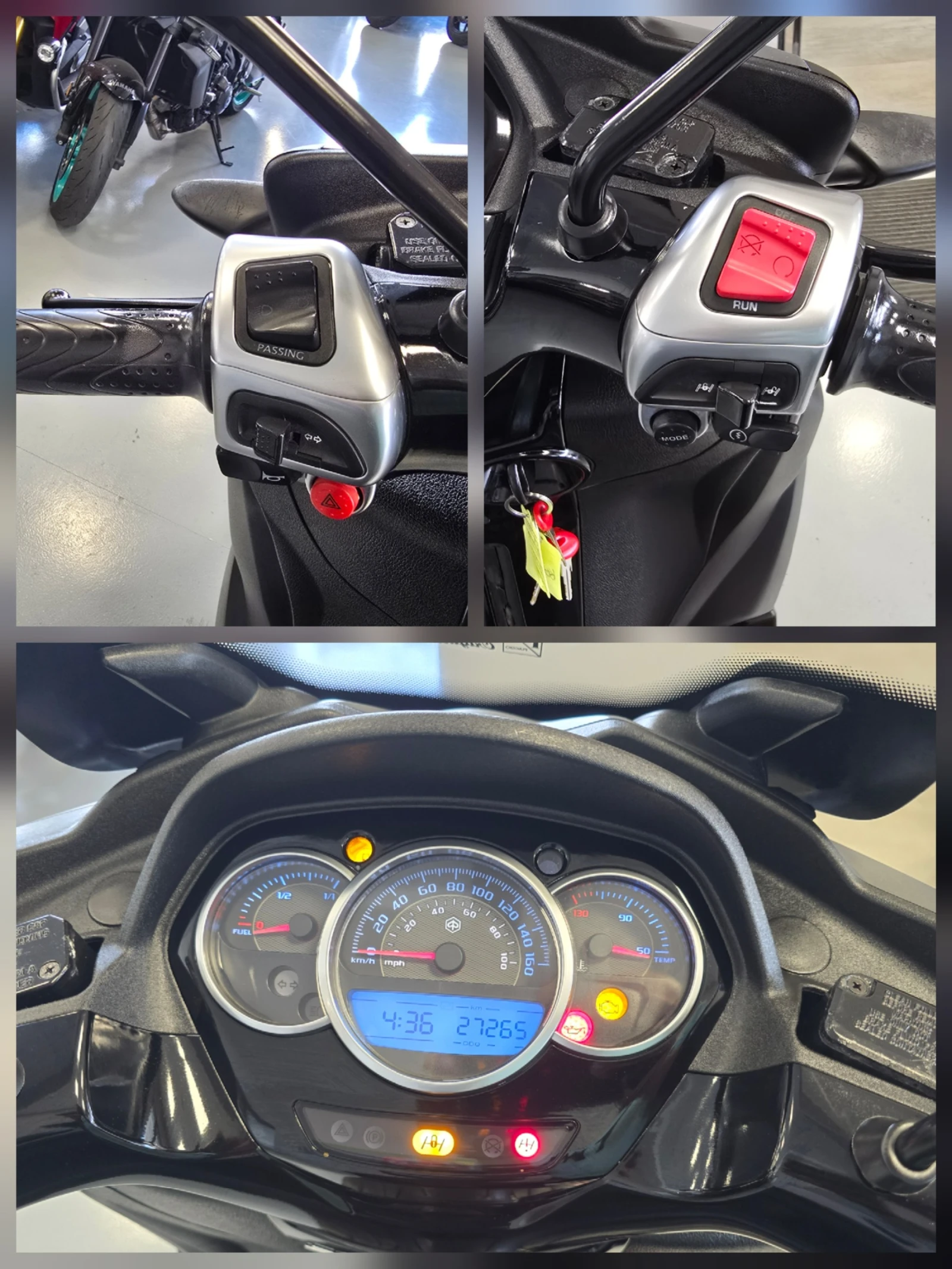 Piaggio Mp3 300ie, ABS, LT, 2016г., снимка 11 - Мотоциклети и мототехника - 55199404