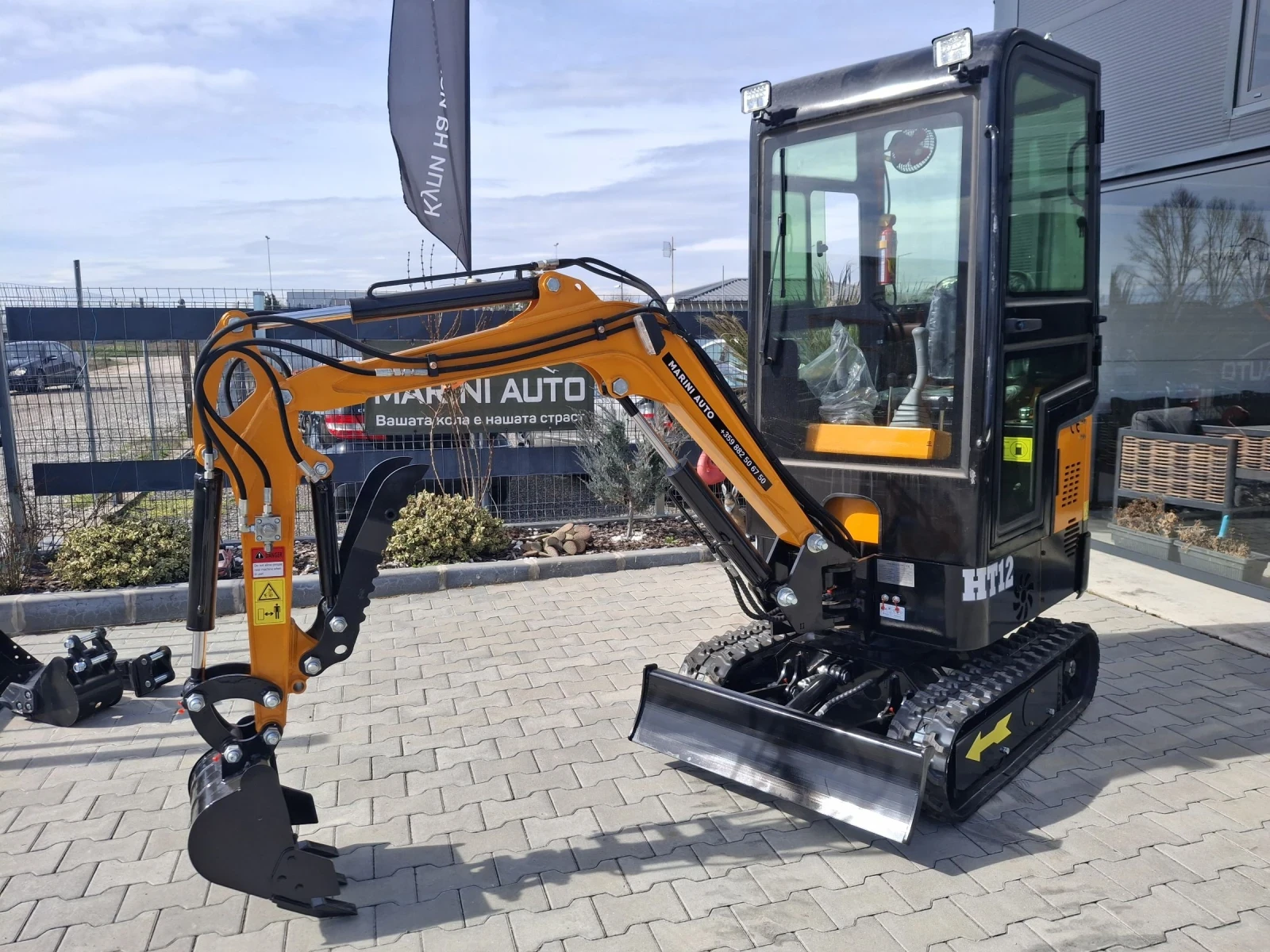 Багер ABG HT12* 1200кг.Щупеща стрела. Хидр.Щипка, снимка 5 - Индустриална техника - 55019094