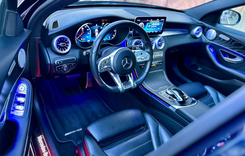 Mercedes-Benz C 300 FULL* AMG* 4MATIC* BURMESTER* NIGHT PACKAGE , снимка 15 - Автомобили и джипове - 53120354