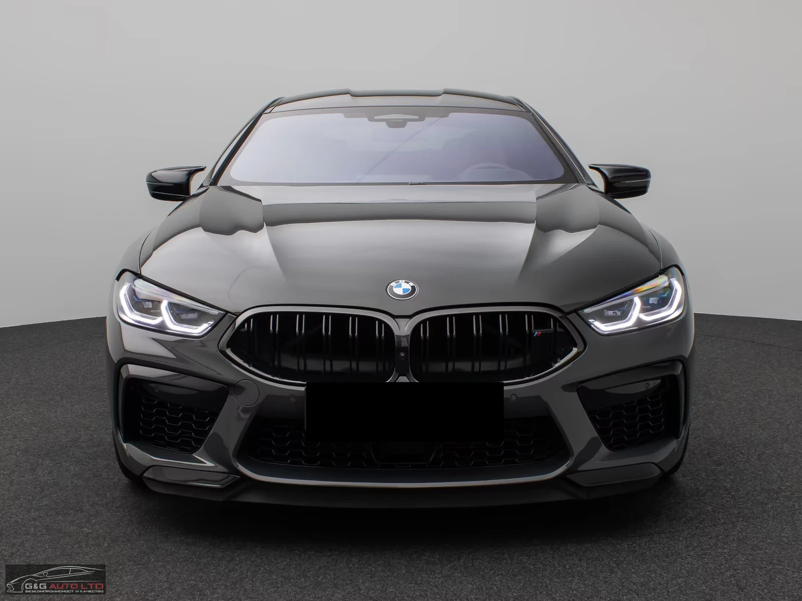 BMW M8 COMP/GRANCOUPE/625HP/360/HUD/B&W/LASER/BLACK/382z, снимка 2 - Автомобили и джипове - 54408558