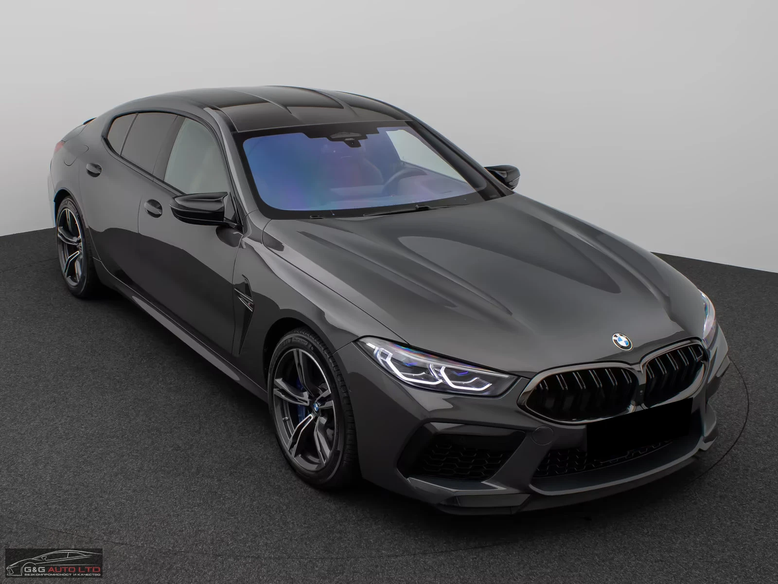 BMW M8 COMP/GRANCOUPE/625HP/360/HUD/B&W/LASER/BLACK/382z, снимка 5 - Автомобили и джипове - 54408558