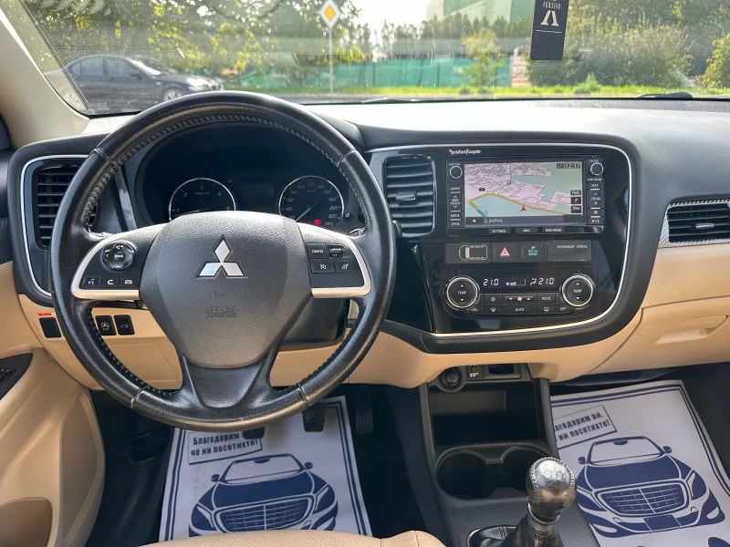 Mitsubishi Outlander 2.2di-d!4WD!6+ 1m!Navigation!Keyless Go!Xenon!Кожа, снимка 10 - Автомобили и джипове - 48291592