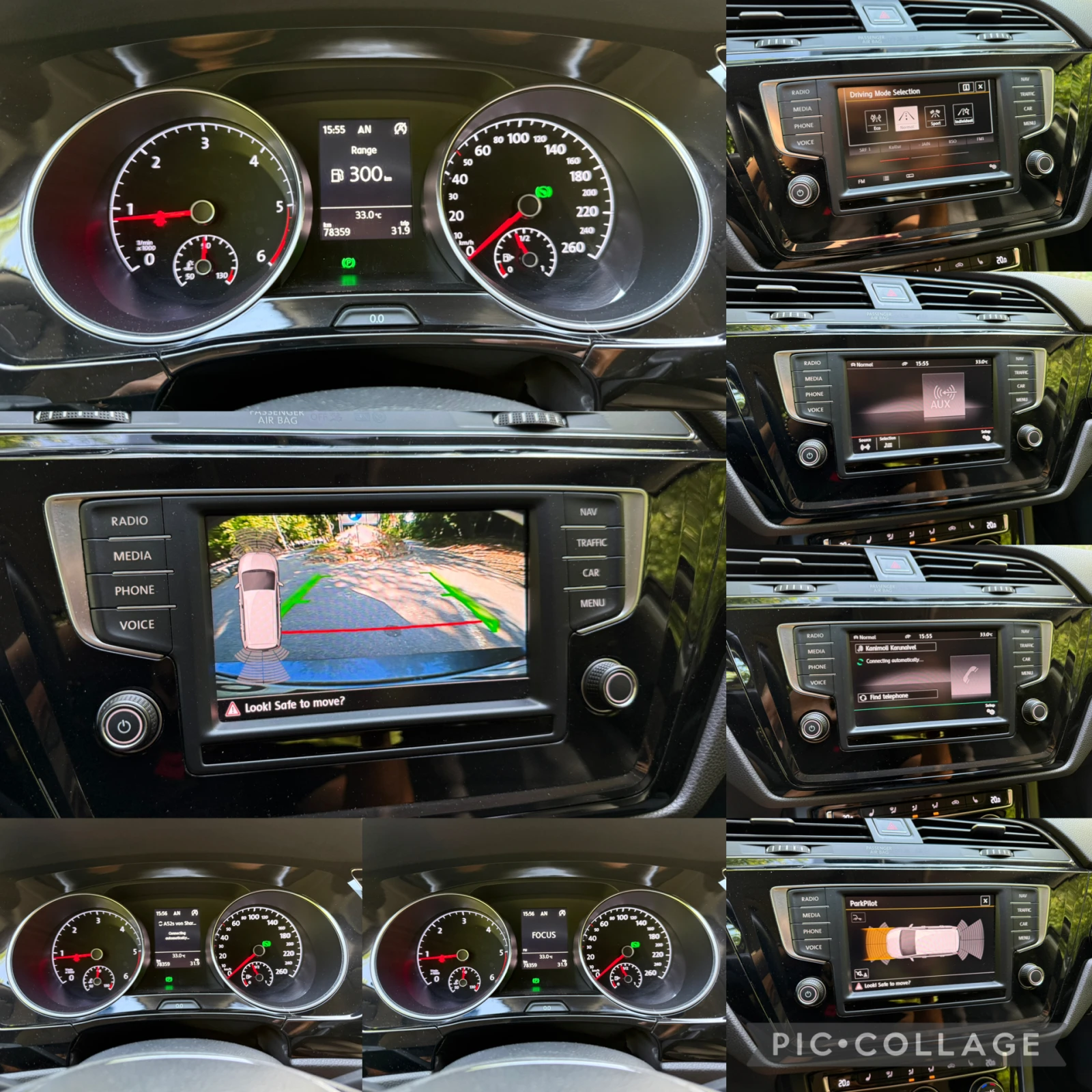 VW Touran 2.0TDI* 78000КМ!!!* 7 МЕСТЕН* HIGHLINE* DIST* DSG*, снимка 16 - Автомобили и джипове - 55644692