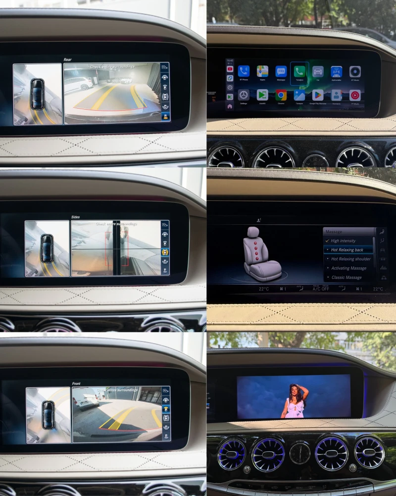 Mercedes-Benz S 400 d/Face/4x4/Long/63 AMG Pack/Реален пробег!, снимка 14 - Автомобили и джипове - 50799343