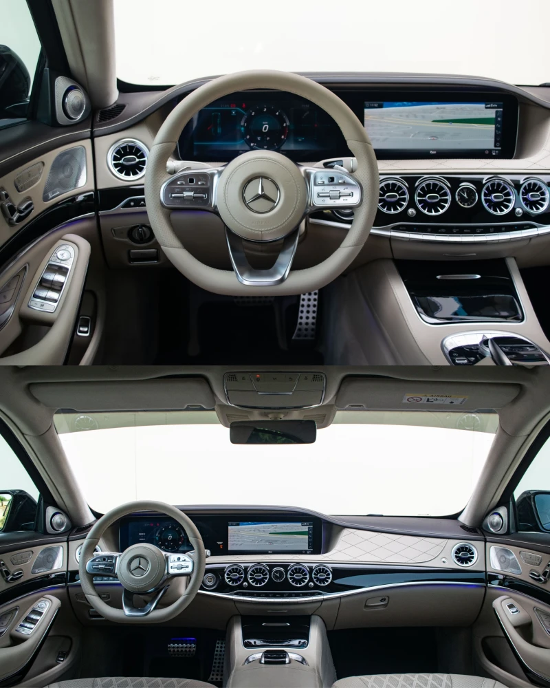 Mercedes-Benz S 400 d/Face/4x4/Long/63 AMG Pack/Реален пробег!, снимка 5 - Автомобили и джипове - 50799343