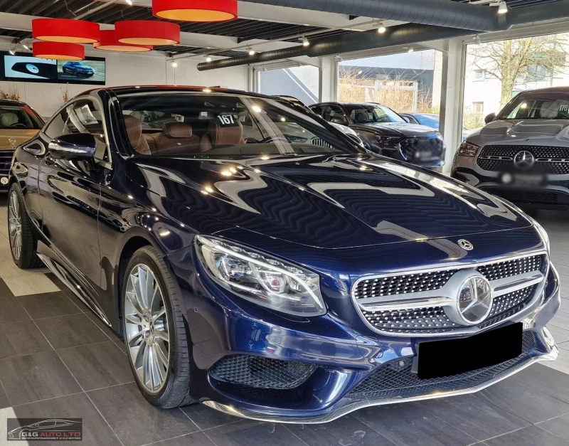 Mercedes-Benz S 500 4M/COUPE/455HP/AMG/PANO/HUD/DESIGNO/KLESS/HUD/734f, снимка 5 - Автомобили и джипове - 51671838