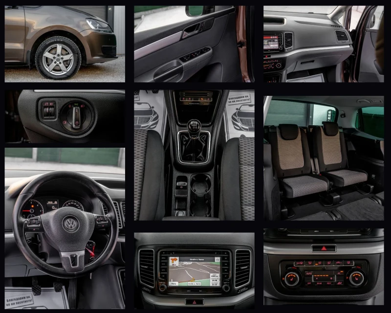 VW Sharan 7 местен  140кс, снимка 15 - Автомобили и джипове - 53065055